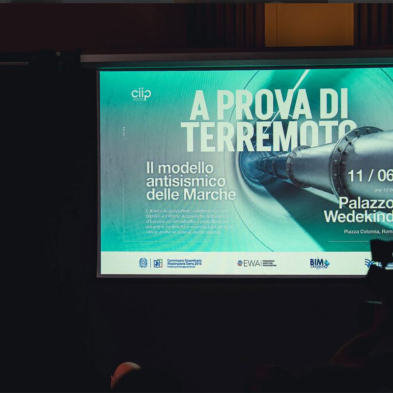 L'Anello dei Sibillini, primo acquedotto antisismico d'Europa, protagonista a Palazzo Wedekind