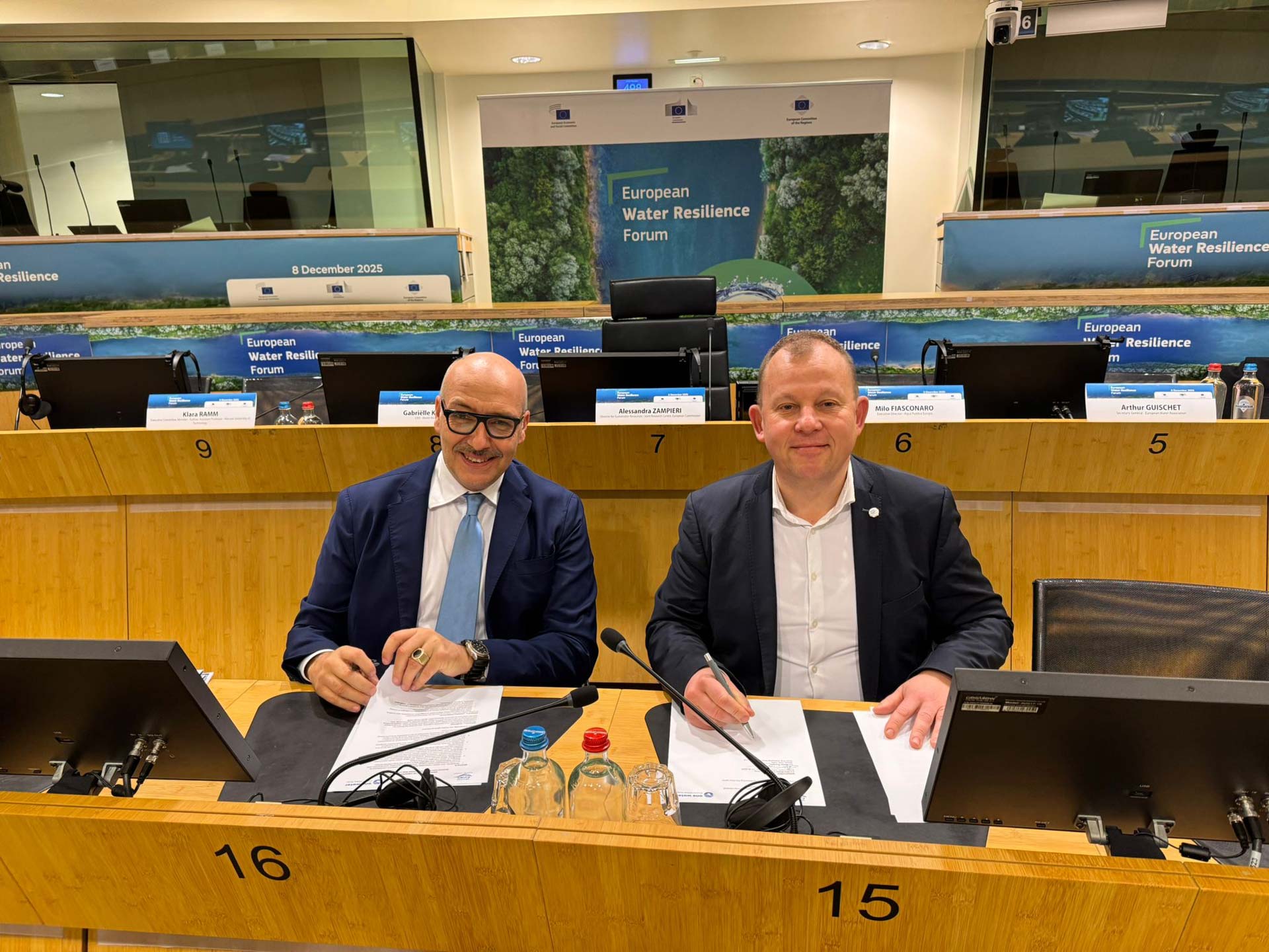 One Water al primo water Resilience forum a Bruxelles