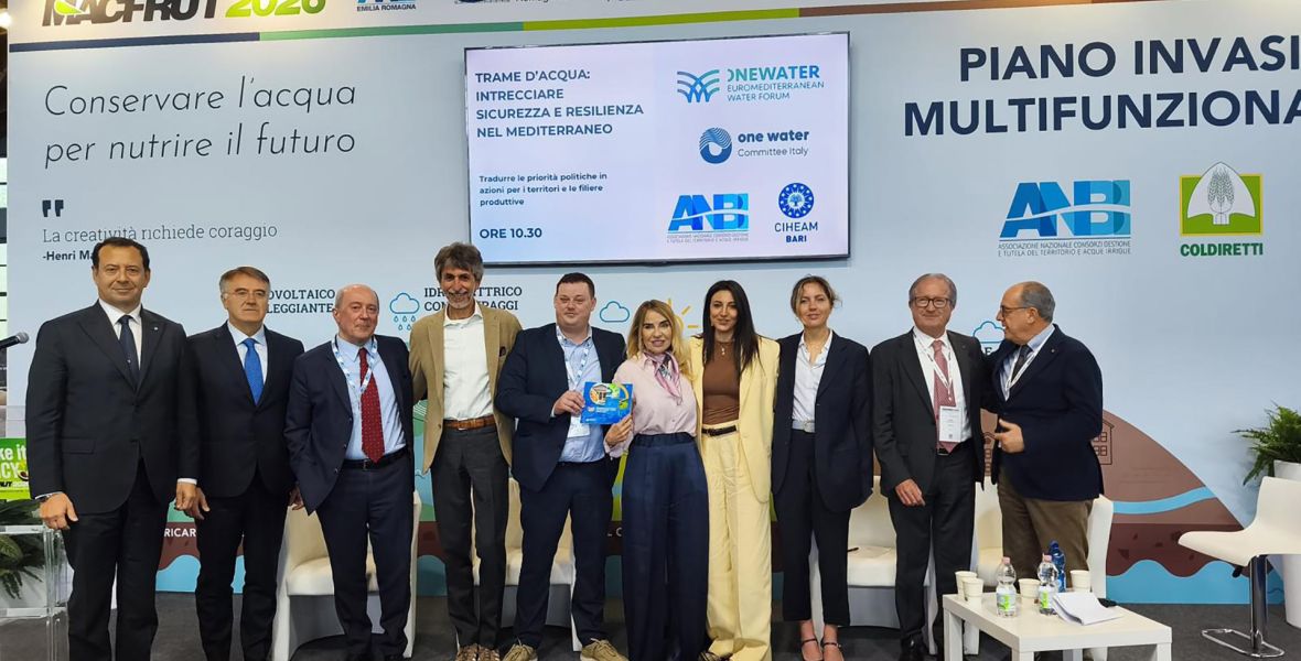 Trame d’acqua”: al Macfrut di Rimini il sistema Italia si confronta sulla resilienza idrica nel Mediterraneo